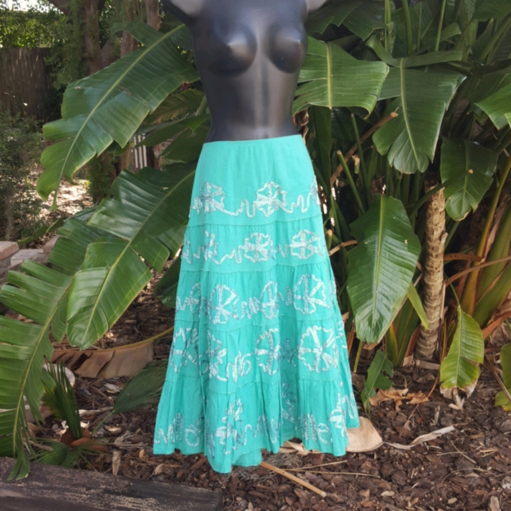 Tiered maxi with ribbon